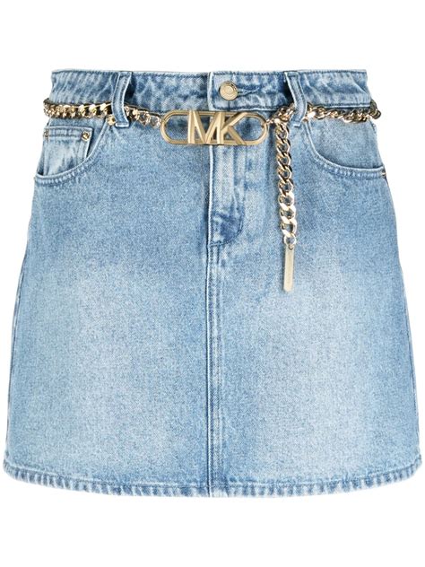 michael kors mini skirt nordstrom|Michael Kors denim skirts.